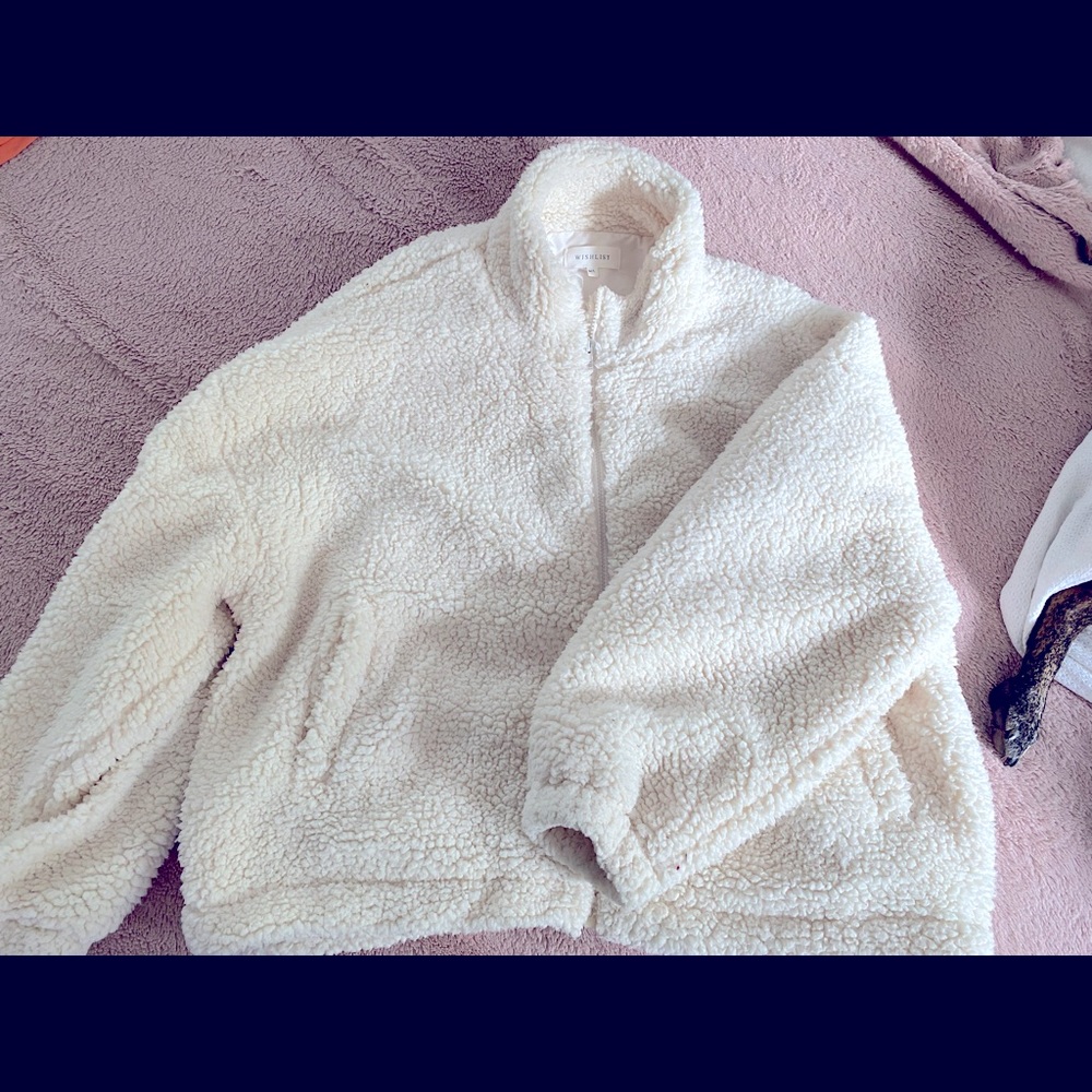 Sherpa cream bomber jacket - Picture 3 of 3